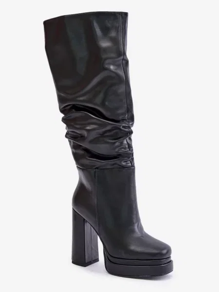 Botine Kesi cu platformă slip-on negru