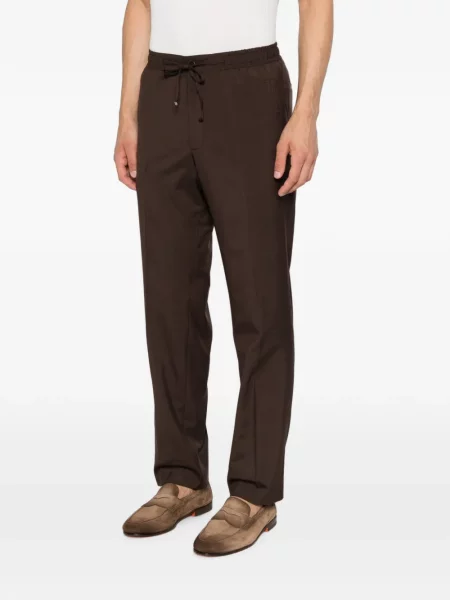 Pantaloni Corneliani cu cordon maro