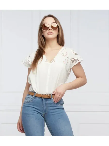 Pepe Jeans London hanorac NARA alb