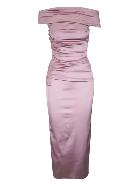 Rochie Talbot Runhof din satin de costum roz