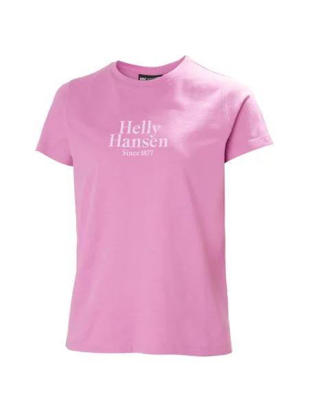 Koszulka Helly Hansen Core Graphic różowa