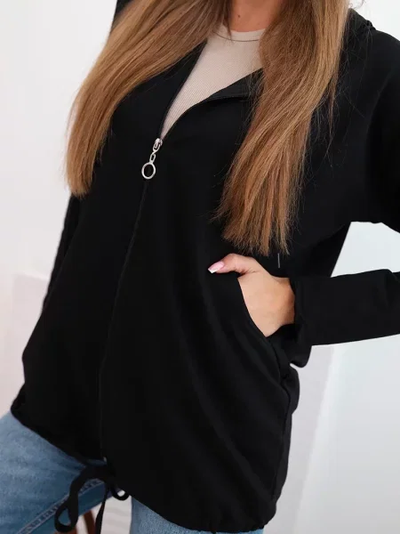 Majica s kapuljačom Kesi crna