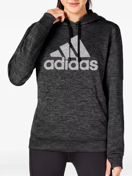 Pántos csíkos futó melltartó Adidas szürke