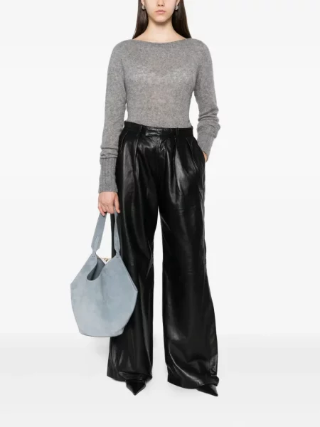 Pulover Tom Ford de mătase gri
