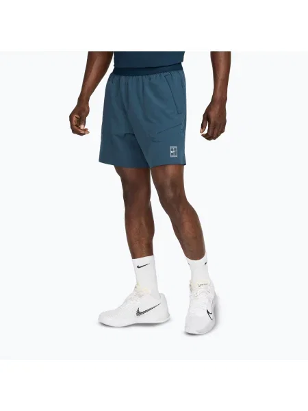 Тенісні шорти Nike Court Dri-Fit Advantage 6" amory navy/white білі