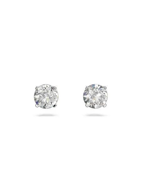 Kolczyki Swarovski w jednolitym kolorze klasyczne szare