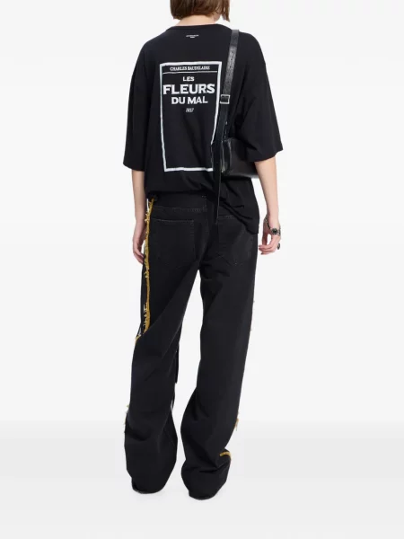 Tricou Ann Demeulemeester cu imagine negru