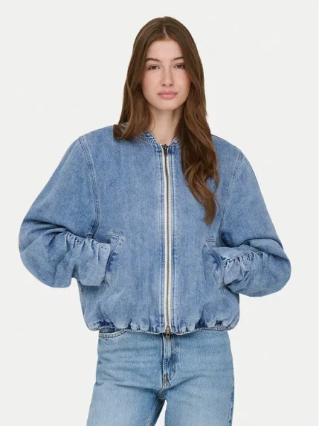 ONLY Prechodná bunda ONLNIKI denim modrá