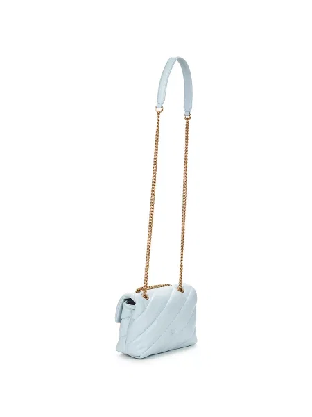 Pinko De piele geantă pe umăr LOVE PUFF MINI galben