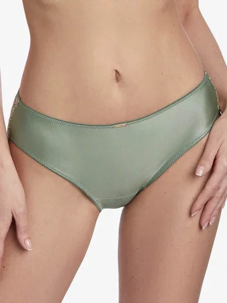 Кружевные трусики слипы зелені