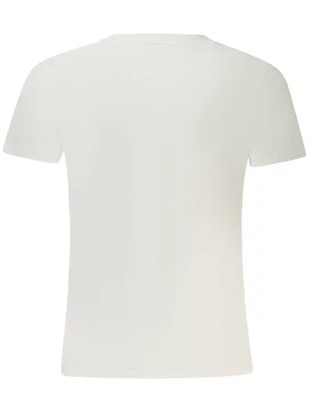 Koszulka Guess z krótkim rękawem z okrągłym dekoltem biała