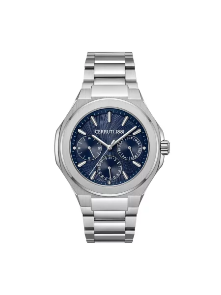 CERRUTI Analogové hodinky Function watch Lucardo Slim stříbrná