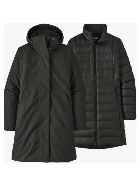 Kurtka Patagonia Tres 3 w 1 z kapturem Parka XS czarna