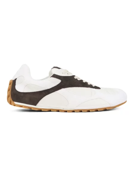 Sneakersy Bottega Veneta skórzane białe