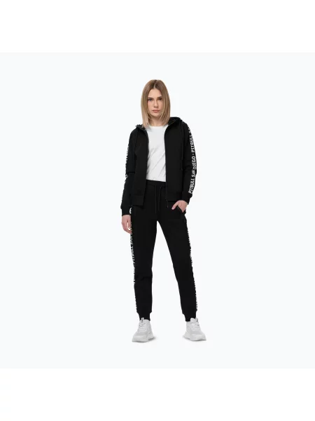Bluza Pitbull Explory Tape Hooded Zip czarna