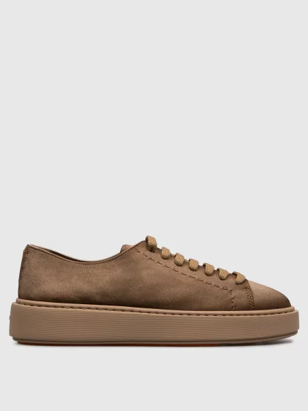Замшеві кеди Santoni коричневі