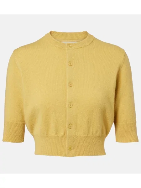 Cardigan Extreme Cashmere din cașmir galben