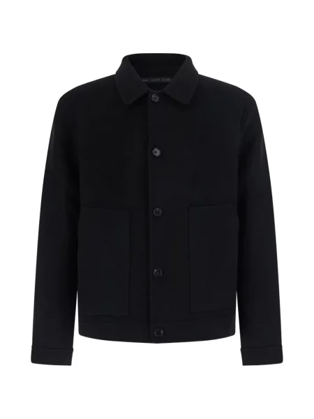 Geacă cămașă Low Brand de lână negru