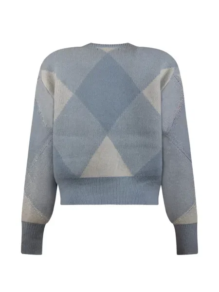 Pulover Derhy cu model argyle albastru