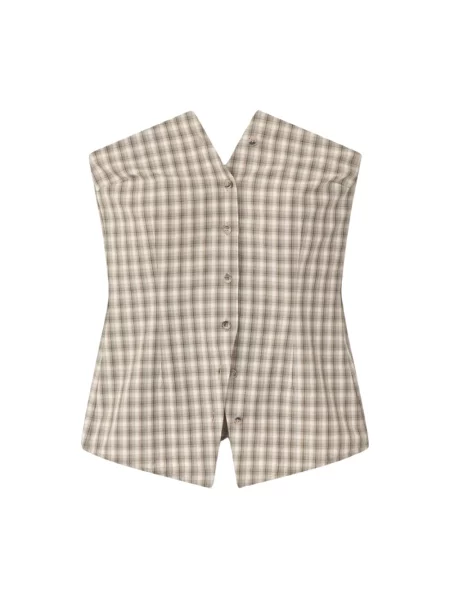 Kamizelka Nanushka beżowa