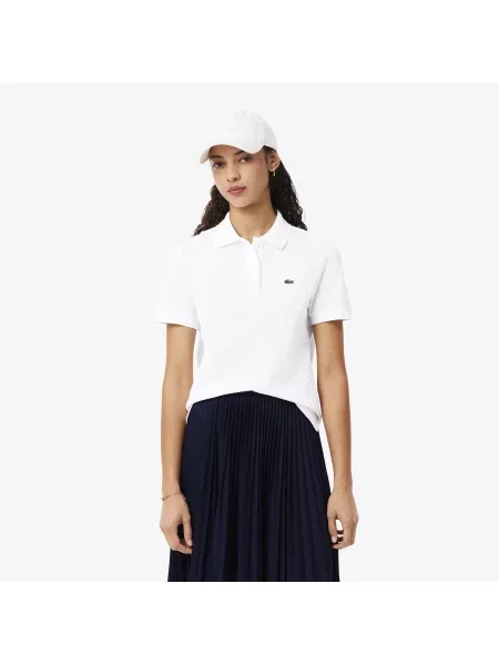 Поло Lacoste белое