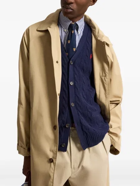 Șosete Polo Ralph Lauren cu broderie în carouri de flanelă verde