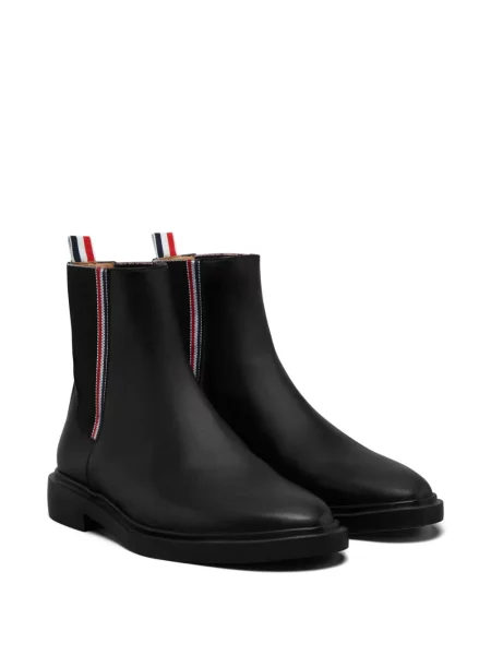 Botine chelsea Thom Browne din piele negru