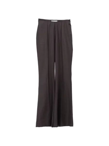 Pantaloni The Frankie Shop în carouri maro