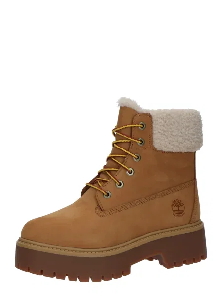 Šněrovací kozačky Timberland béžové