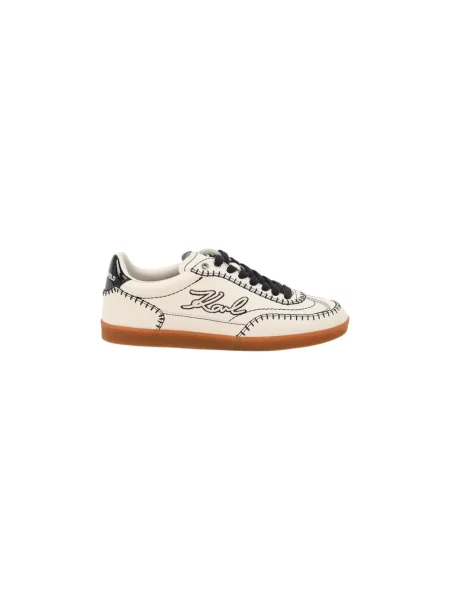 Sneakersy Karl Lagerfeld skórzane beżowe