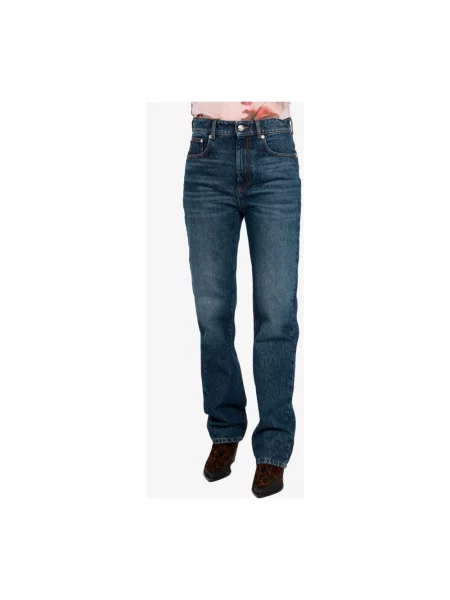 Jeansy straight leg Sportmax niebieskie