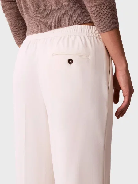 Брюки Calvin Klein из крепа белые