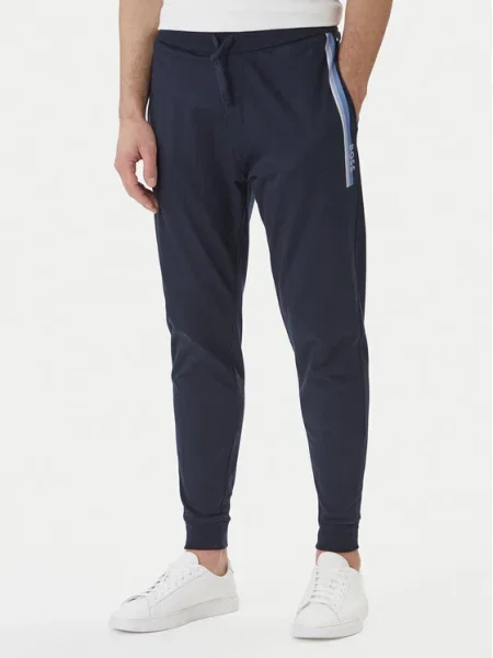 BOSS Pantaloni trening Authentic Bleumarin negru