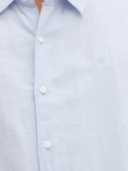 Calvin Klein férfi ing lenvászonnal kék