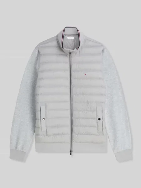 Kardigan rozpinany o kroju regular fit z pikowaną wstawką z mieszanki bawełny Tommy Hilfiger