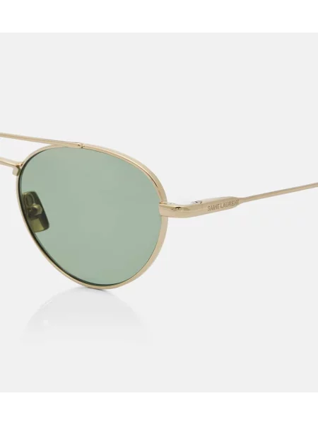 Ochelari de soare Saint Laurent auriu