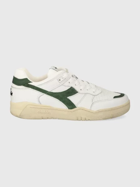 Diadora sneakers din piele Used alb