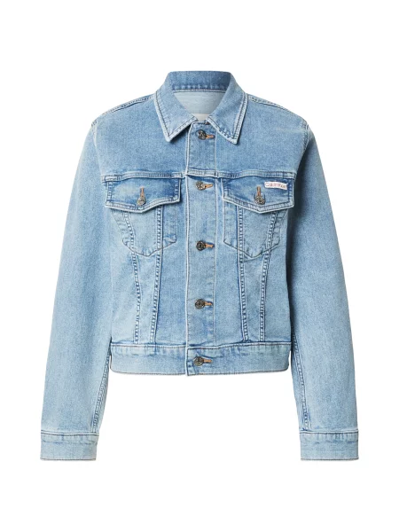Calvin Klein Jeans jachetă de damă din denim albastru