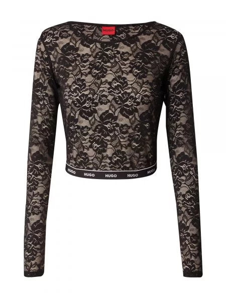 HUGO Tričko Dalysia / offwhite černá