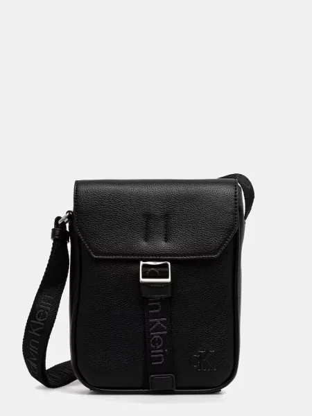 Чанта през рамо Calvin Klein черно