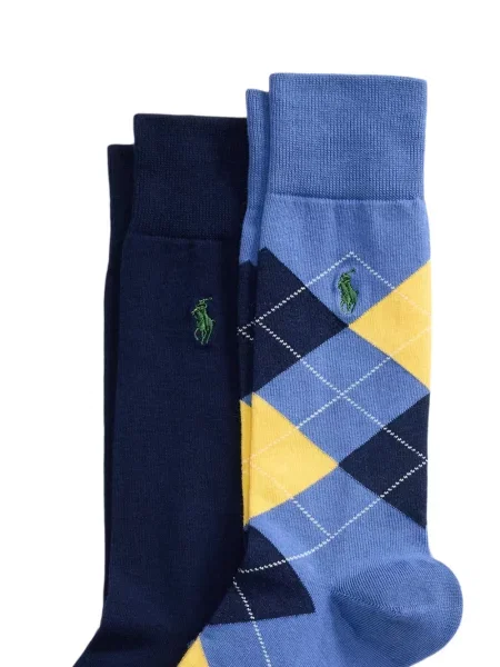Șosete Polo Ralph Lauren cu model argyle negru