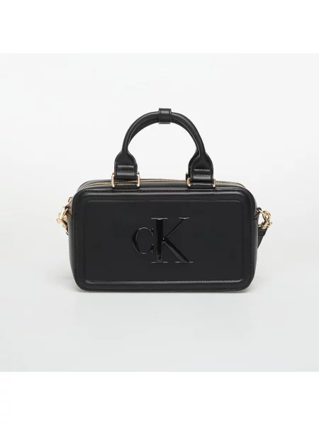 Geantă Calvin Klein Bold Ck Bauletto Crossbody negru