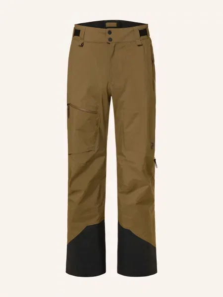 Peak Performance Hardshell Lyžařské Kalhoty Alpine Gore-Tex C-Knit™ 3l olivová černá