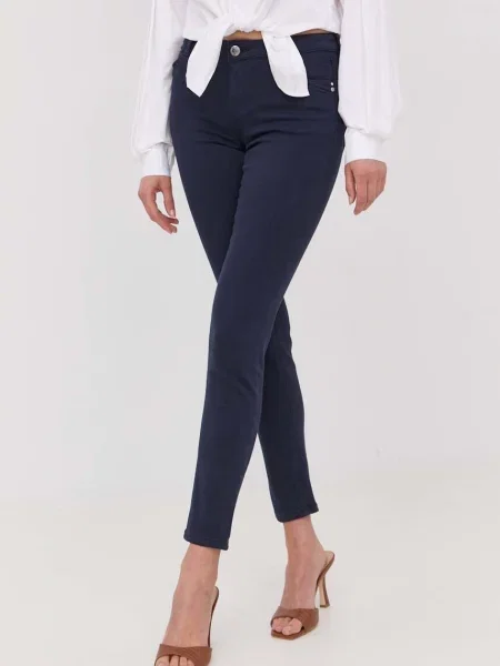 Morgan Blugi Bleumarin Skinny Fit negru