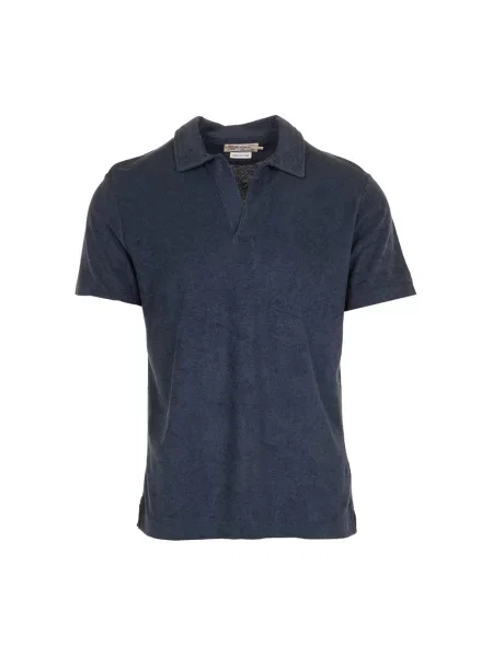 Koszulka polo Mc2 Saint Barth frotte niebieska