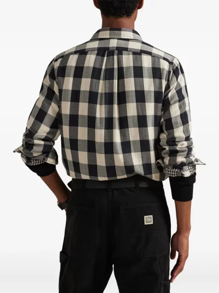 Șapcă Polo Ralph Lauren de mătase cu broderie cu dungi negru