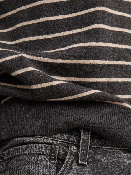 Pepe Jeans gyapjúkeverék pulóver NEW ANDRE STRIPES szürke