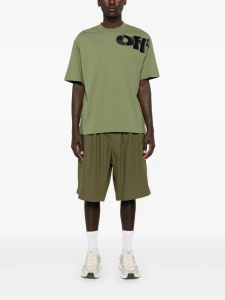 Marškinėliai Off-white su autografu balta
