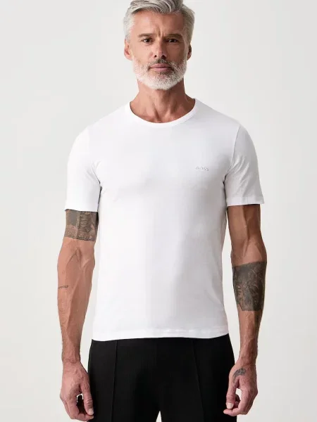 BOSS tričko TShirtRN 3P Classic červené
