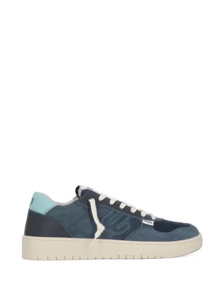 Sneakerși Evenu cu broderie albastru